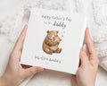 Fathers Day Card for Daddy, Personalised Fathers Day Card from Child, Cute Bear Card, Daddy Bear Card, Custom Fathers Day Card