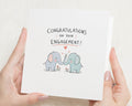 Engagement Card, Congratulations Engagement Card, Engagement Cards for Couple, Newly Engaged Card, Cute Elephant Wedding Proposal Card