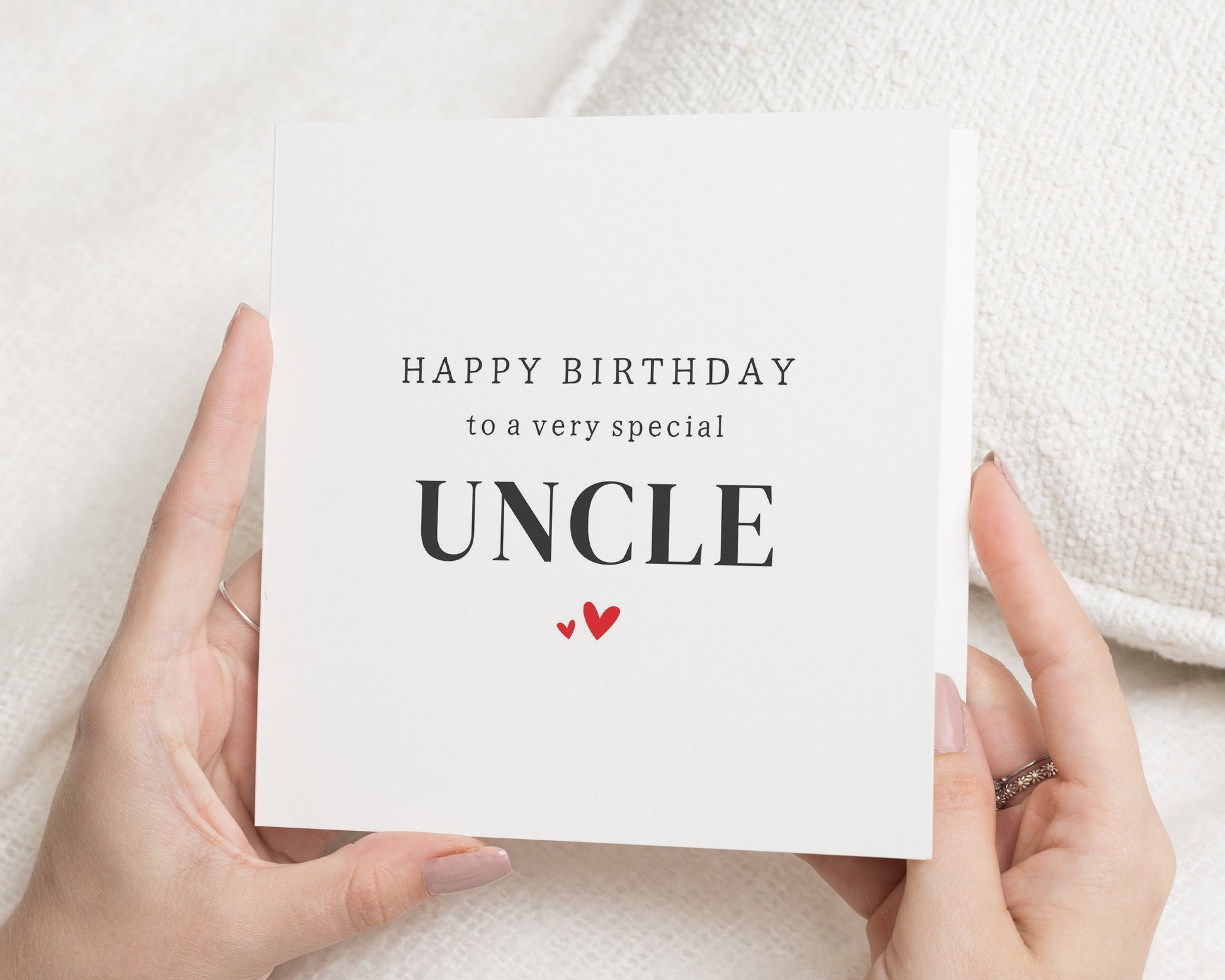Uncle Birthday Card, Birthday Card for Uncle, Happy Birthday Uncle Card, Birthday Cards for Men, Simple Birthday Card for Him