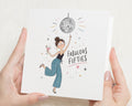 50th Birthday Card for Her, Fabulous Fifties Birthday Card, Birthday Cards for Women, 50th Card for Friend, Mum, Sister, Wife