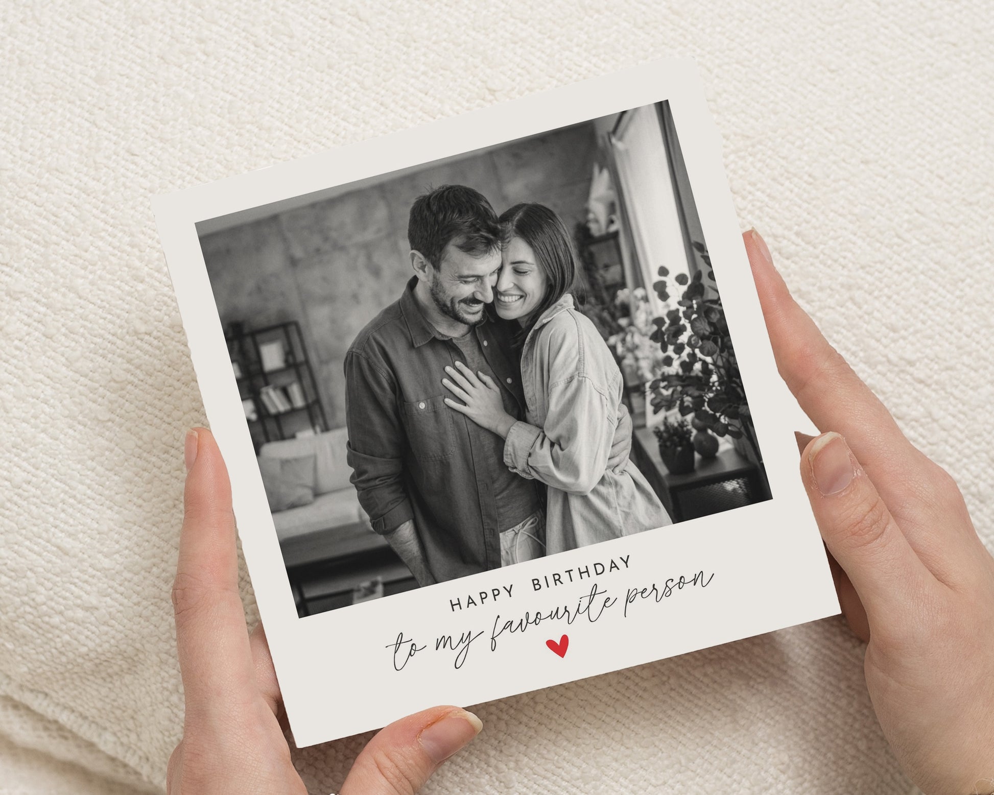 Birthday Card for Boyfriend, Photo Birthday Card, Birthday Card for Girlfriend, Romantic Birthday Card, Birthday Card for Husband or Wife