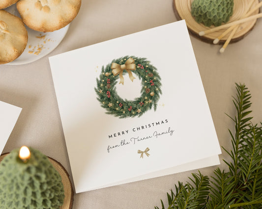 Personalised Christmas Cards, Pack of Christmas Cards, Square, Family Christmas Card, Merry Christmas Card, Pack of 10 20 50 100