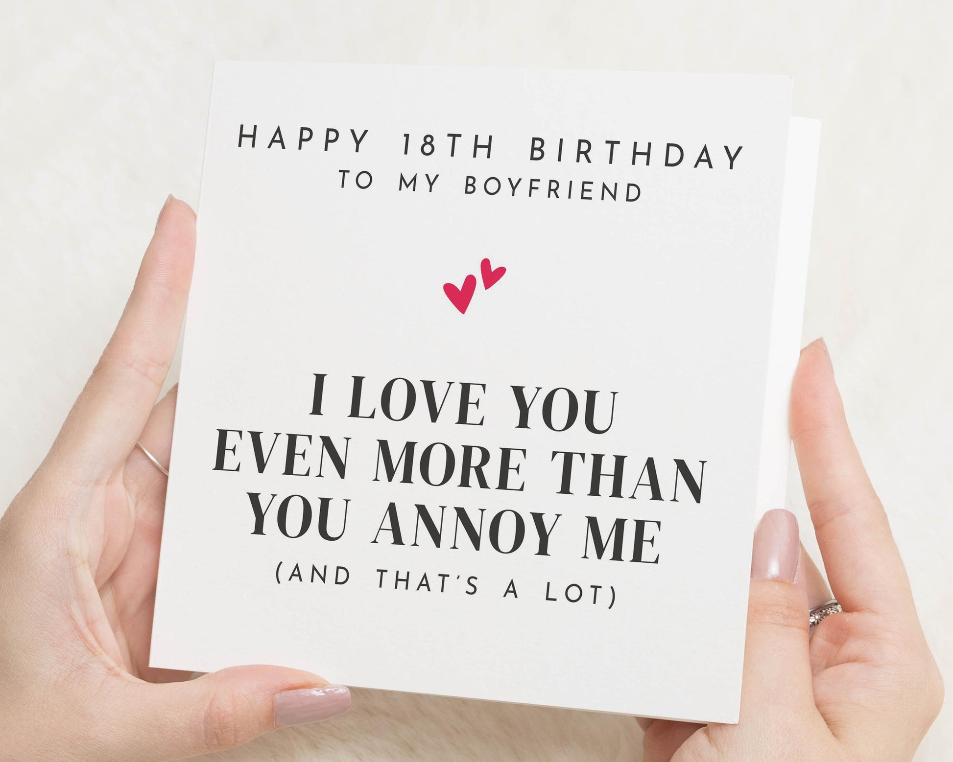 18th Birthday Card for Boyfriend, Funny Birthday Card for Him, I Love You Card, 18th Birthday Card for Him, Boyfriend Birthday Card