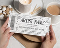 Concert Ticket Gift Voucher, Personalised Birthday Gift Voucher, Live Music Experience Gift, Daughter Birthday Gift, Gig Ticket Gift
