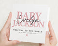 Personalised New Baby Card, Welcome To The World Card, Baby Girl Card, Custom Name Card, New Baby Girl Card, Birth Announcement Card