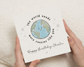 Personalised Birthday Card for Cousin, Cousin Birthday Card, Cute Birthday Card for Kids, Birthday Card for Boy or Girl, Earth Card
