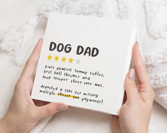 Dog Dad Birthday Card, Funny Card for Him, Dog Dad Card, Birthday Card for Dad, Best Dog Dad Card, Personalised Card for Dog Lover