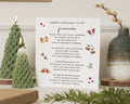 Christmas Card for Fiancée, Fiancée Christmas Card, Romantic Christmas Card for Her, Cute Xmas Card for Her, Poem Christmas Card