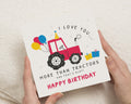 Birthday Card for Dad, Tractor Birthday Card from Son, Cute Card for Daddy, Happy Birthday Card for Him, Tractor Card for Dad
