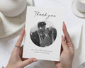 Personalised Wedding Thank You Cards, Photo Wedding Thank You Card, Simple Thank You Cards, Folded Wedding Thank You Card, A6 5x7 Flat Card
