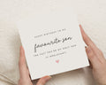 Birthday Card for Son, Funny Son Birthday Card, Favourite Son Card, Birthday Card for Him, Simple Birthday Card for Son