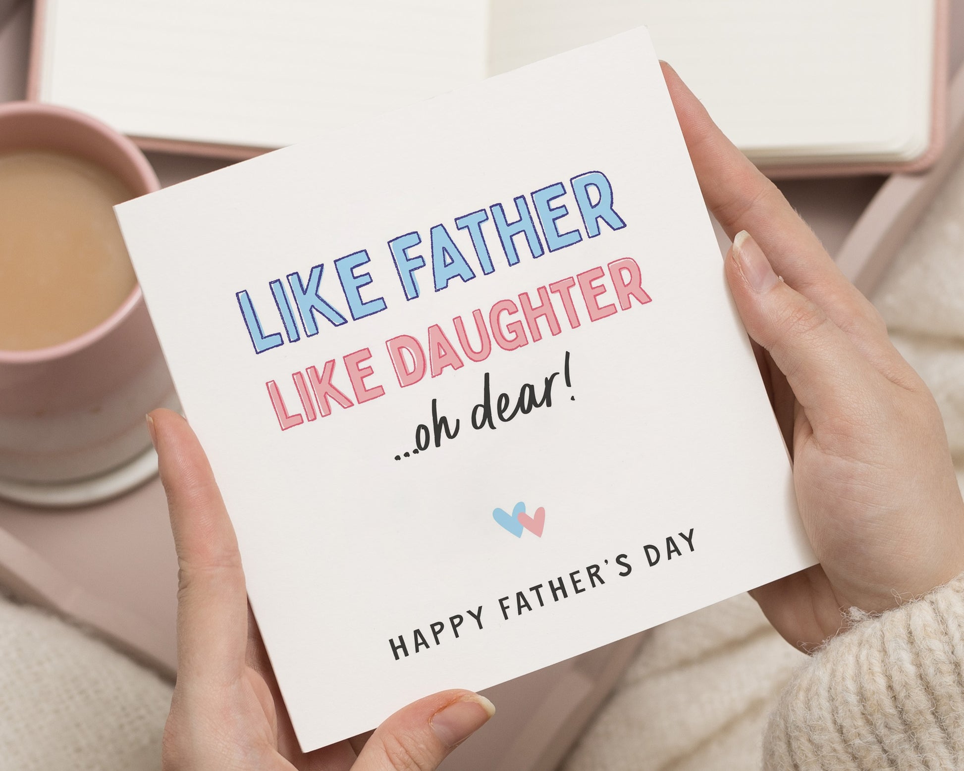 Funny Fathers Day Card from Daughter, Like Father Like Daughter Card, Fathers Day Card for Dad, Fathers Day Card for Him