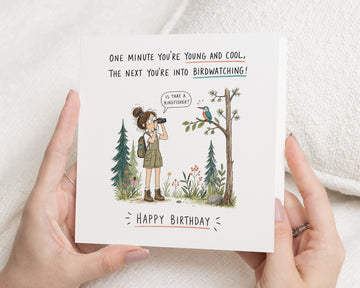 Funny Birthday Card, Birdwatching Birthday Card, Birthday Card for Friend, Birthday Card for Her, Birthday Card for Him, Birdwatcher Card
