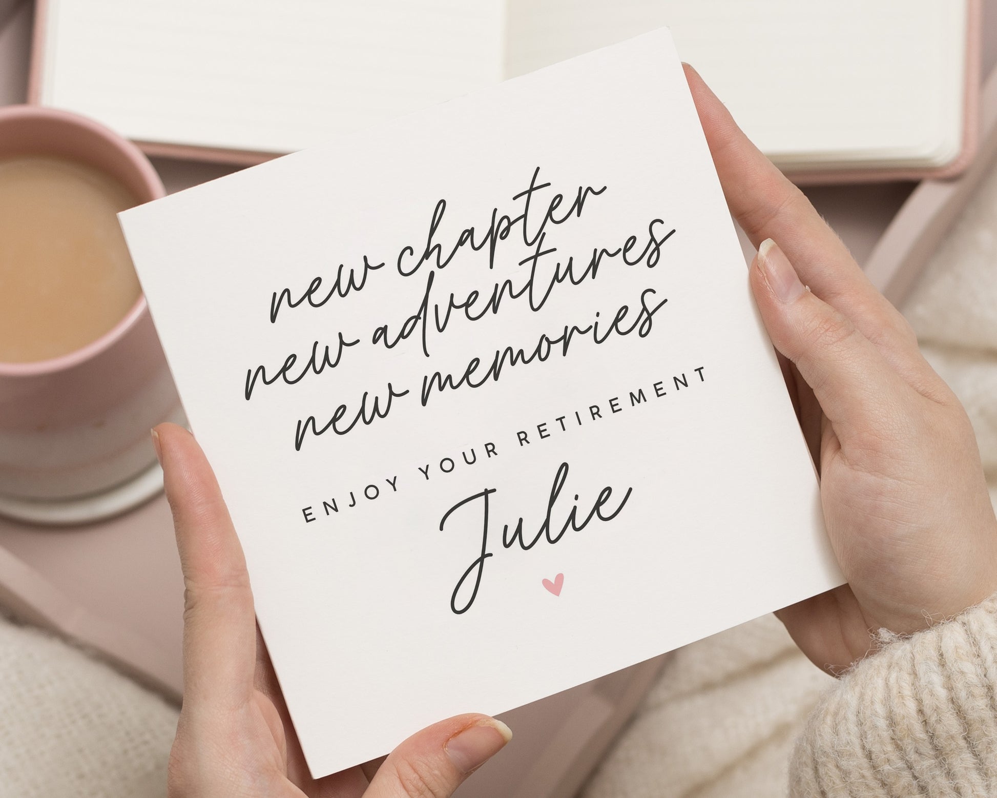 Retirement Card for Her, Personalised Retirement Card, New Adventures Card, Retirement Card for Friend, Enjoy Your Retirement Card