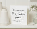 Anniversary Card, One Year Anniversary Card, Mr and Mrs Card, Personalised Anniversary Card, First Year Anniversary Card