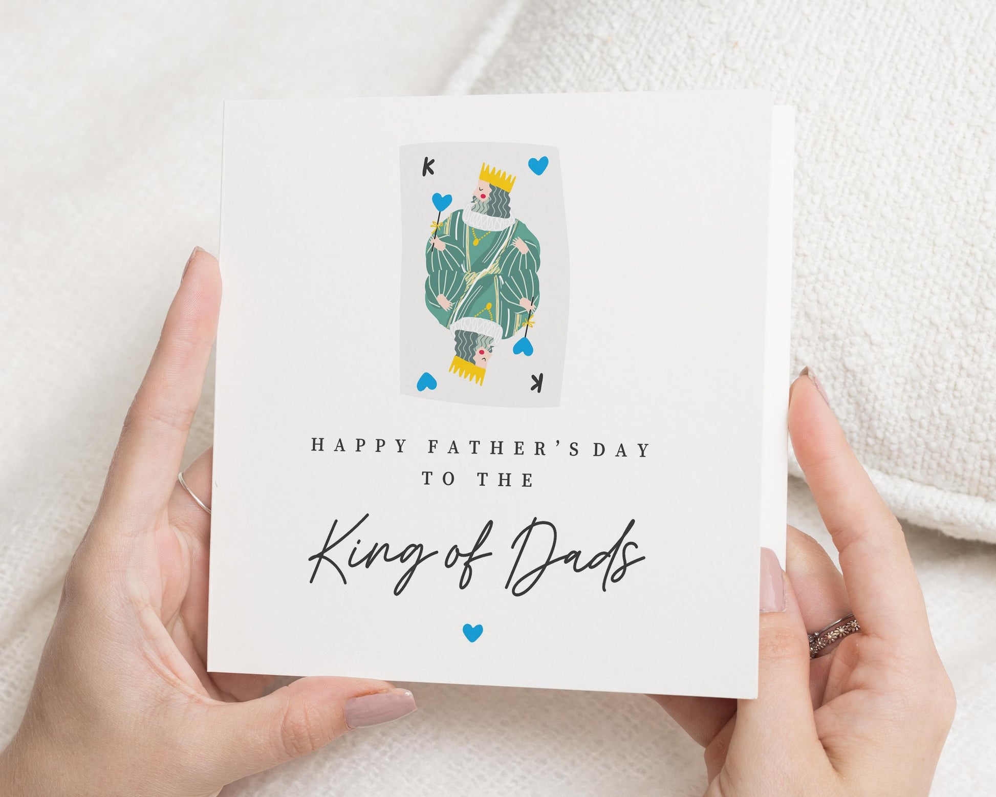 Fathers Day Card for Dad, King of Dads Card, Fathers Day Card from Kids, Fathers Day Card for Him, Funny Fathers Day Card