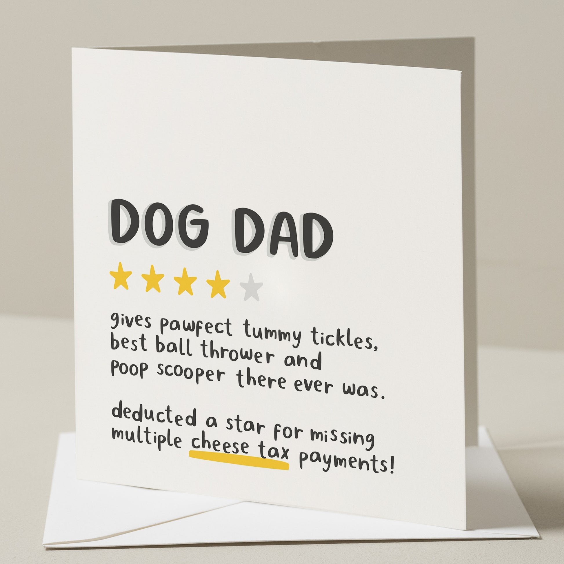 Fathers Day Card From The Dog, Funny Dog Dad Fathers Day, Dog Dad Card For Him, To The Best Dog Dad, Dog Parent Card, Dog Dad Card, From Dog