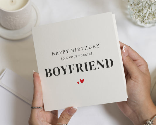 Birthday Card for Boyfriend, Boyfriend Birthday Card, Birthday Card for Him, Romantic Birthday Card, Happy Birthday Card for Partner