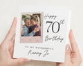 70th Birthday Card for Nanny, Personalised Photo Birthday Card, Grandma 70th Birthday Card, Birthday Card for Her, Nan Card