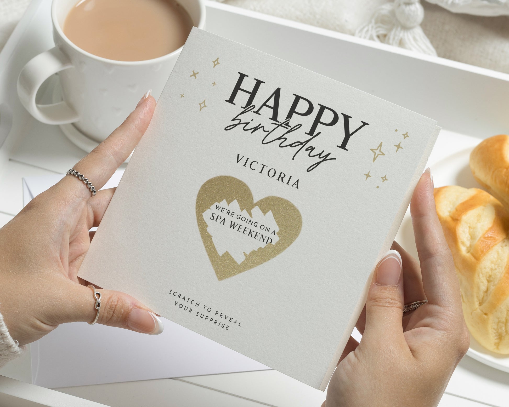 Scratch to Reveal Birthday Card, Scratch Off Birthday Card, Personalised Birthday Card for Her, Surprise Gift Reveal Card
