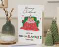Christmas Card for Partner, Funny Christmas Card, Cute Christmas Card for Boyfriend, Girlfriend, Husband, Wife, Pigs in Blankets Card
