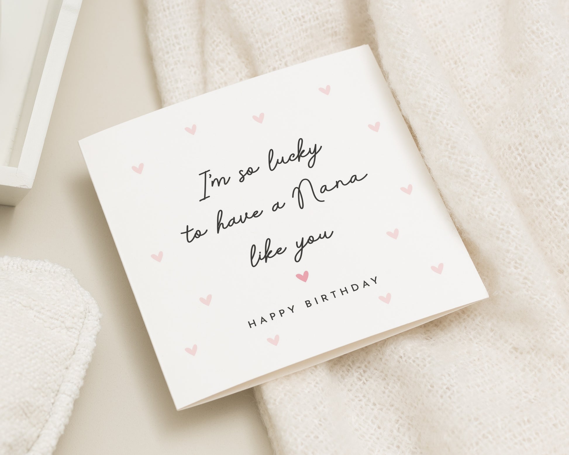 Nana Birthday Card, Birthday Card for Nana, Birthday Card for Grandma, Birthday Card for Her, Cute Mum Birthday Card, Simple Card