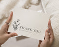 Personalised Wedding Thank You Cards, Personalised Thank You Cards, Wedding Thank You Cards, Floral Wedding Thank You Card, Minimal Floral