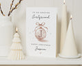 Personalised Christmas Card for Girlfriend, Girlfriend Christmas Card, Christmas Card for Her, Custom Initial Xmas Card for Partner