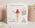 30th Birthday Card for Daughter, Personalised Birthday Card, Daughter Birthday Card, 30th Birthday Card for Her, Champagne Birthday Card