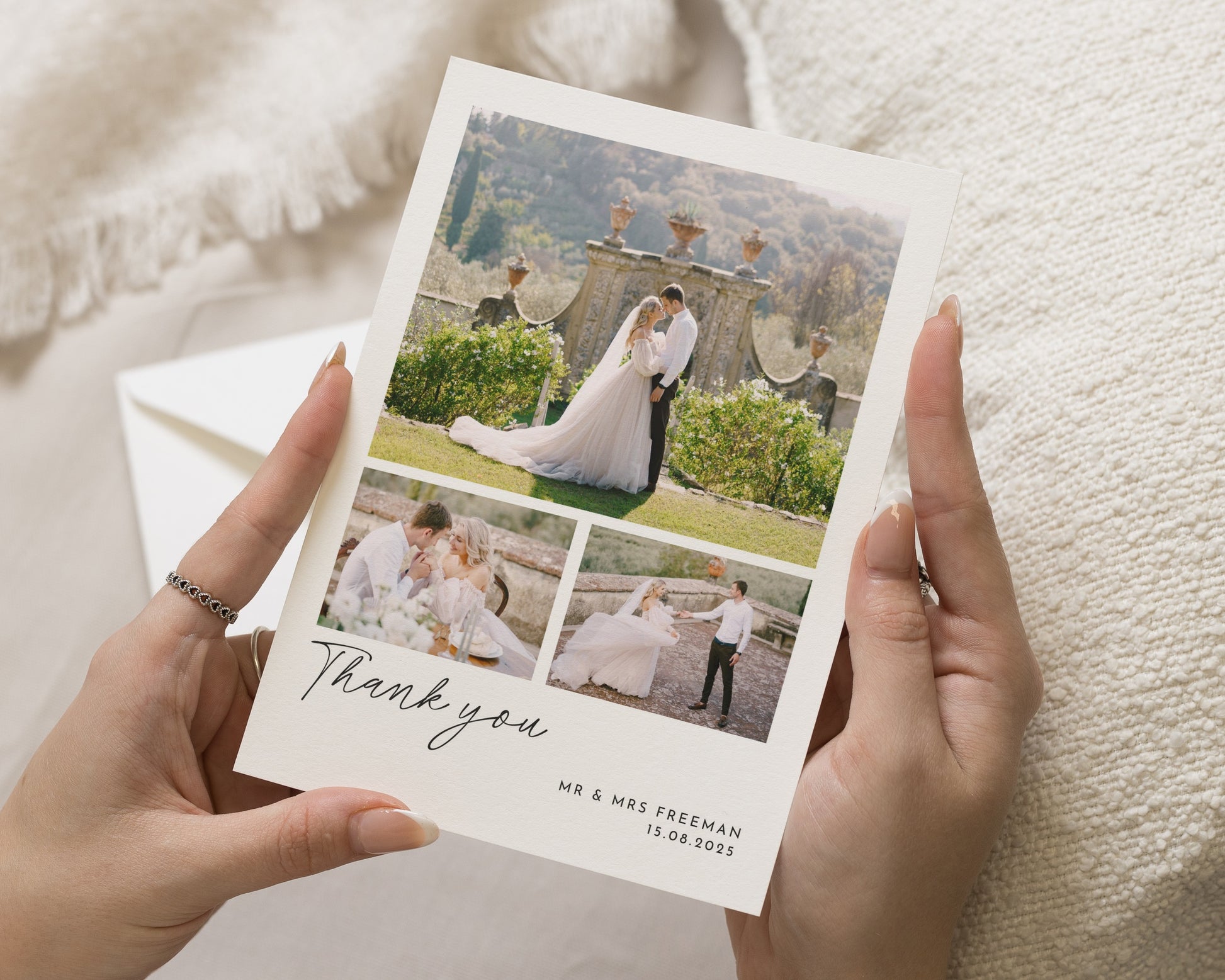 Personalised Wedding Thank You Card, Photo Wedding Thank You Card, Wedding Thank You Cards, Custom Thank You Card, Thank You Cards