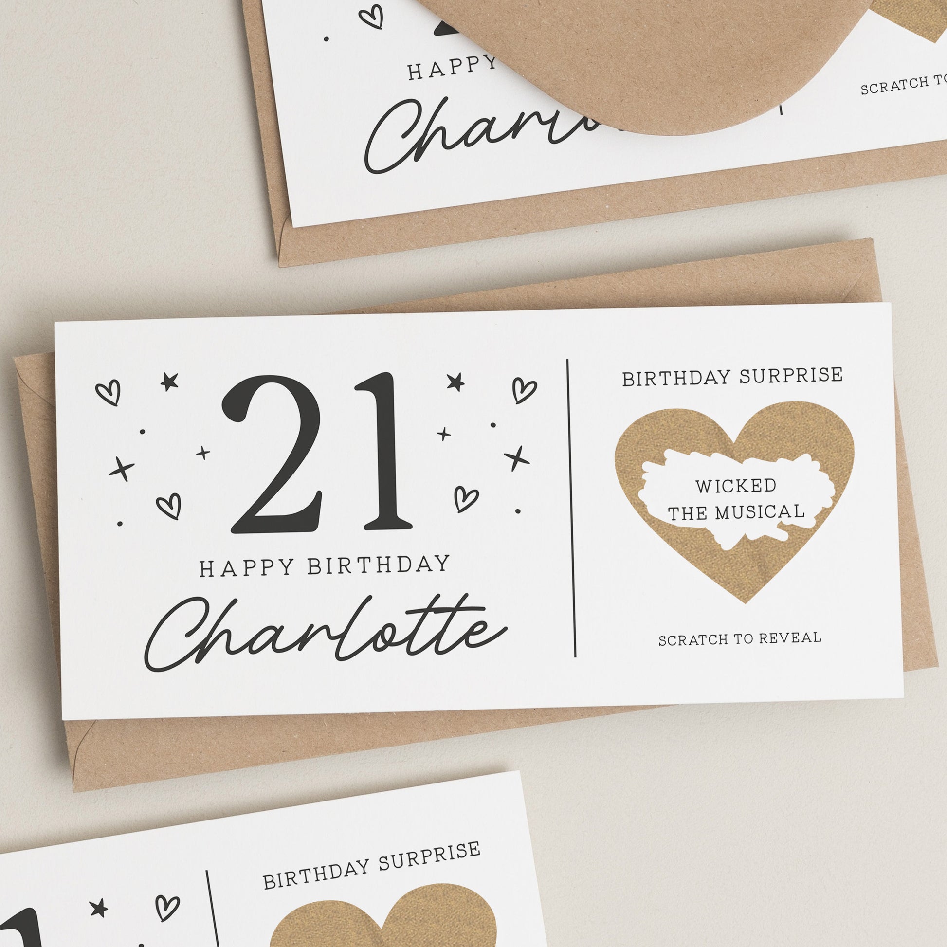 21st Birthday Gift Voucher, 21st Birthday Card, Twenty First Scratch Card Gift Voucher, Scratch Card, Birthday Surprise Voucher, Gift Ticket