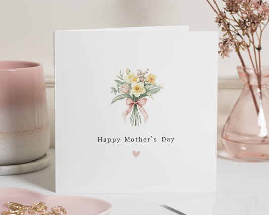Mothers Day Card, Happy Mothers Day Card, Floral Mothers Day Card, Card for Mum, Card for Her, Cute Mothers Day Card, Personalised Card