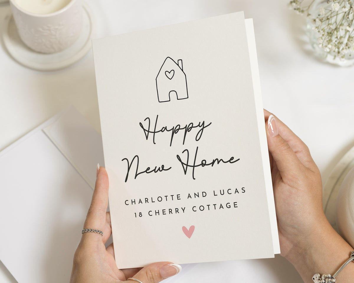 Personalised New Home Card, New House Card, Housewarming Card, New Homeowners Card, Moving House Card, Custom New Home Card