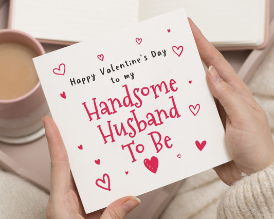 Valentines Day Card for Husband To Be, Husband To Be Valentines Card, Romantic Valentines Card for Fiancé, Cute Valentines Card