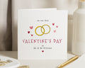 Valentines Day Card for Couple, First Valentines Day Card, Mr and Mr Valentines Card, Personalised Valentines Card, Engagement Card
