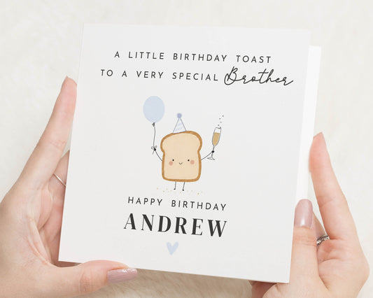 Brother Birthday Card, Personalised Birthday Card for Brother, Funny Birthday Card, Cute Birthday Card, Pun Birthday Card for Him
