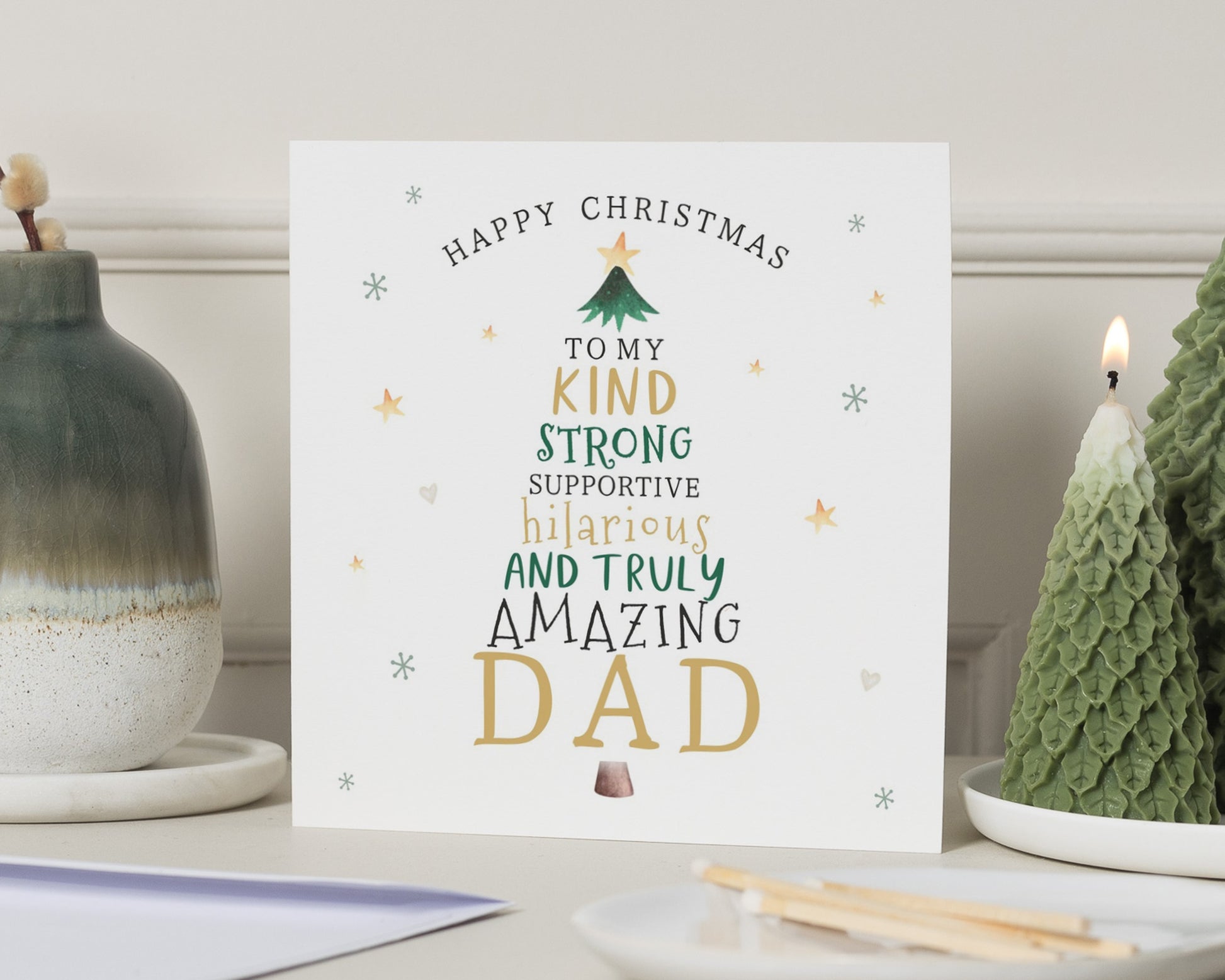 Christmas Card for Dad, Funny Dad Christmas Card, Christmas Card for Him, Personalised Dad Card, Amazing Dad Christmas Card