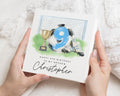 9th Birthday Card for Nephew, Personalised Football Birthday Card, Birthday Card for Boy, Sports Birthday Card, 9th Birthday Card