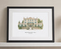Personalised Wedding Venue Print, Custom Venue Illustration, Wedding Gift for Couple, Anniversary Wall Art, Landscape Framed Print