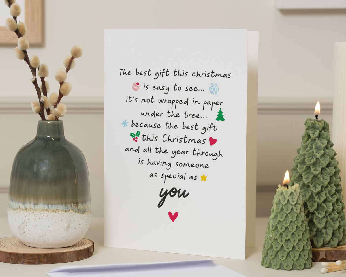 Christmas Card for Her, Christmas Card for Him, Romantic Christmas Card, Xmas Card for Partner, Special Someone Christmas Card