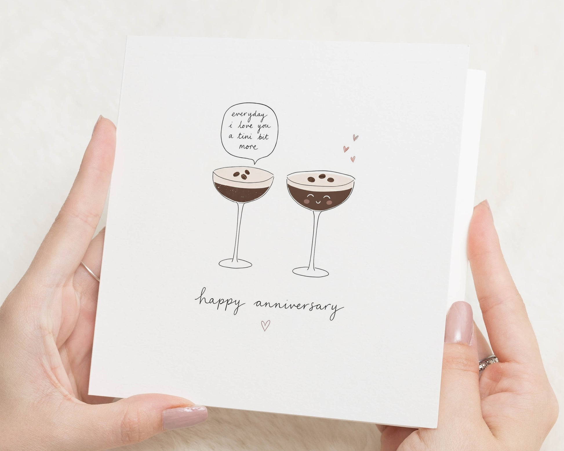 Anniversary Card for Husband, Anniversary Card for Wife, Boyfriend Anniversary Card, Girlfriend Anniversary Card, Espresso Martini Card