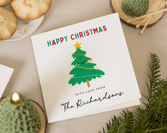 Personalised Christmas Cards, Pack of Christmas Cards, Family Christmas Card, Square, Pack of 10, 20, 50 or 100