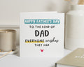 Fathers Day Card for Dad, Fathers Day Card from Daughter Son, Dad Card, Funny Fathers Day Card, Best Dad Card, Simple Card for Him