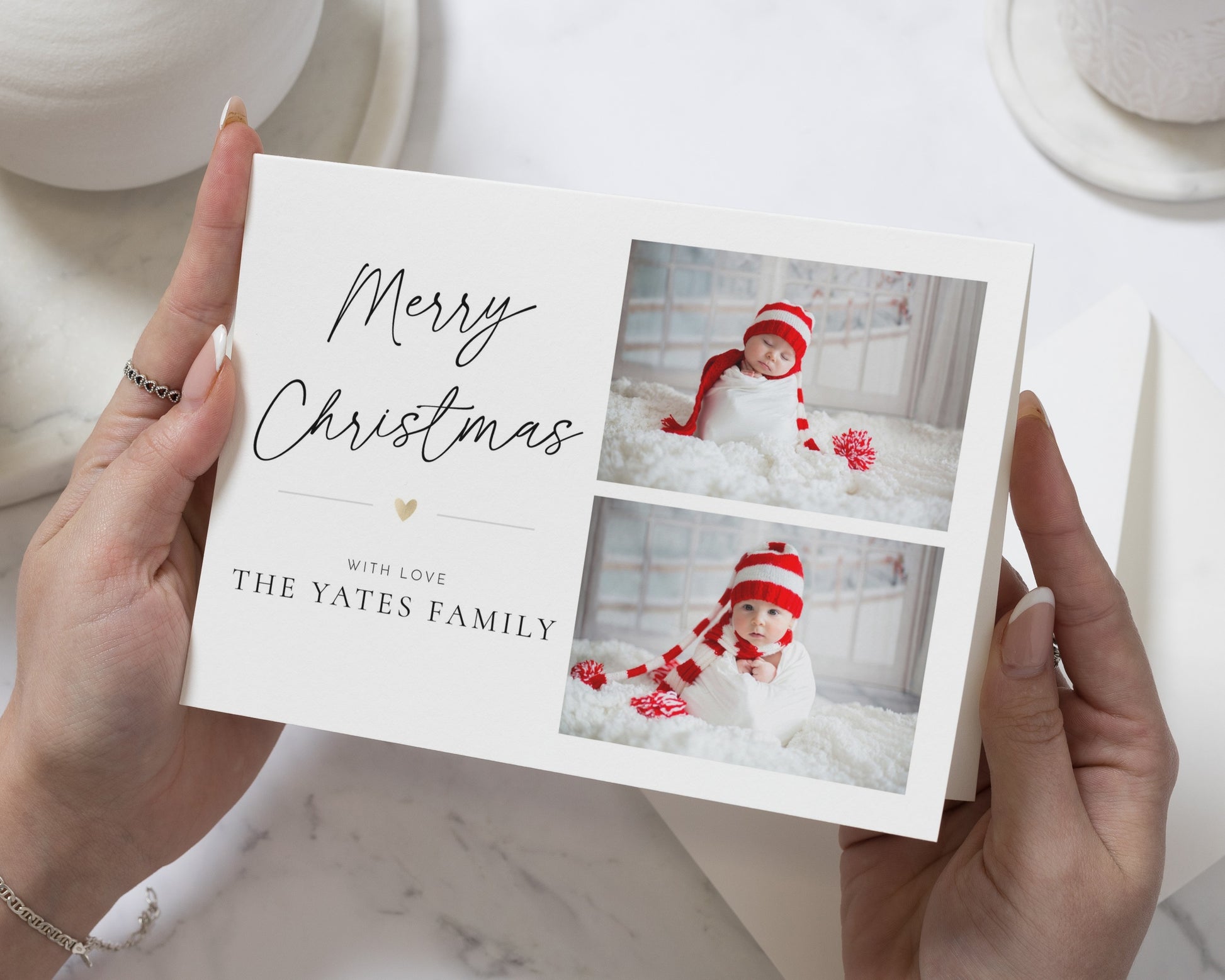 Personalised Photo Christmas Card, Pack of Christmas Cards, Family Christmas Card, Pack of 10, 20, 50 or 100