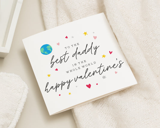 Valentines Day Card for Daddy, Best Daddy Valentines Card, Valentines Card from Kids, Cute Valentines Card for Dad, Daddy Card