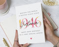 80th Birthday Card for Auntie, Personalised Birthday Card, 80th Birthday Card for Her, Floral Birthday Card, Special Auntie Card