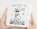 Father's Day Card for Dad, Funny Fathers Day Card, Goat Card for Daddy, Dad Card for Papa, Father's Day Cards for Him