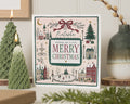Personalised Christmas Card, Merry Christmas Card, Custom Name Christmas Card, Christmas Card for Her, Mum, Friend, Daughter, Family Card