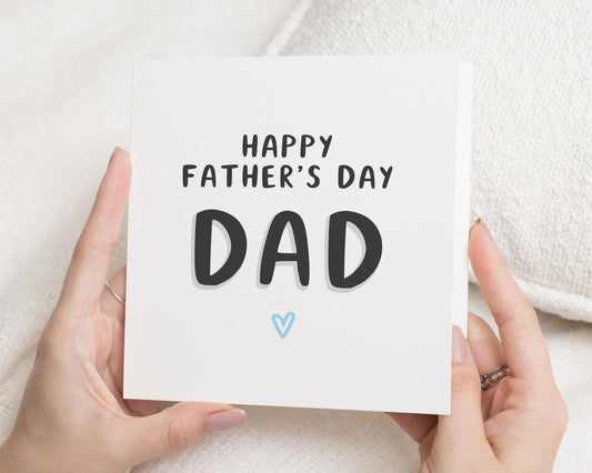 Fathers Day Card for Dad, Fathers Day Card, Card for Him, Simple Fathers Day Card, Cute Fathers Day Card, Card for Daddy