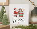 Christmas Card for Him, Personalised Christmas Card, Funny Santa Card, Christmas Card for Dad, Christmas Card for Husband, Reinbeer Card